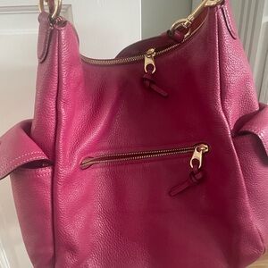 Coach Fuchsia Leather Crossbody Bag